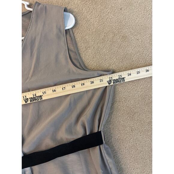 Simply Vera Wang gray two tone wrap style dress XL - Picture 6 of 6